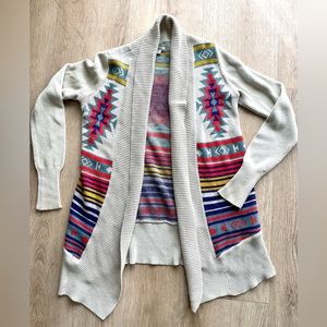 Ecote // Urban Outfitters Tribal Southwestern Cardigan 
Sweater - Size Small